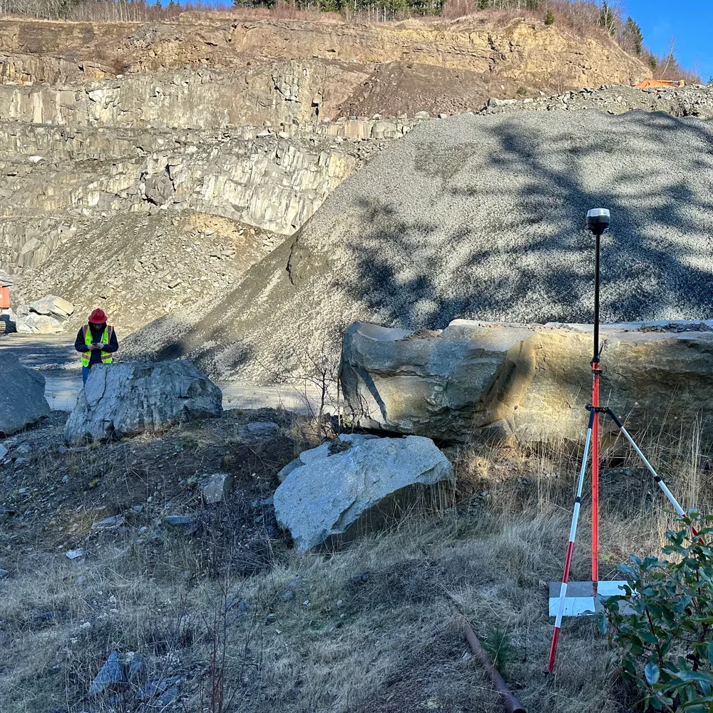 Drone mapping for quarry topography and aggregate stockpile volume surveys